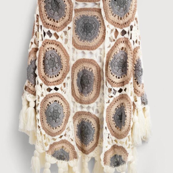 🌞 Sunshine Shawl by Saachi Hand Crocheted Elegance from India - Picture 14 of 14